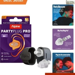 3 Size Pro Ear Plugs - High Fidelity 21dB Hearing Protection for Music Lovers