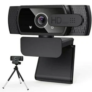 LucaSng 1080P HD Webcam with Privacy Cover & Tripod for Desktop Laptop Computer