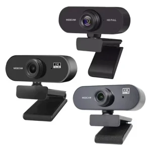 Quick Setups Webcam 1080P/2K/4K Adjustable Stand Privacy Cover Desktop Camera