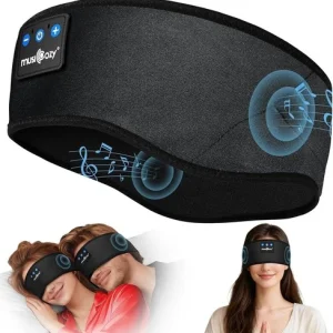 MUSICOZY Cooling Sleep Headphones Bluetooth Headband for Side Sleepers